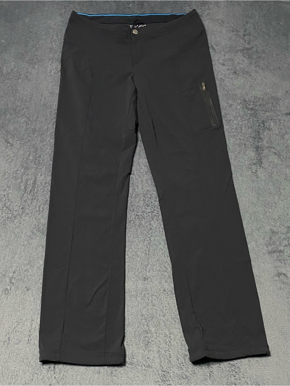 Columbia Just Right Straight Leg Pants Womens 8 Black Omni-Shade UPF Repellency